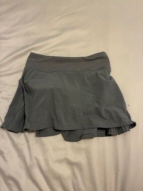 Lululemon Gray Play Off The Pleats Skirt